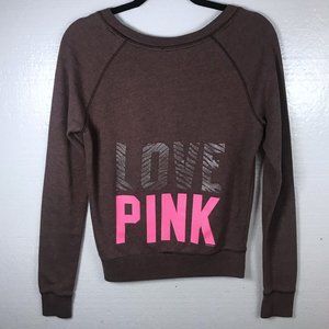 PINK Victoria's Secret Sz XS Logo Pullover Sweater